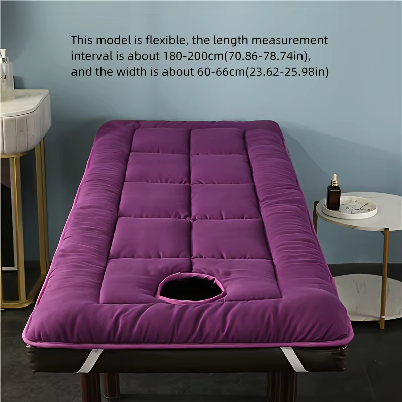 Un tapis de Massage haut de gamme adapté au Salon de Spa, tapis de Table de Massage, couverture de lit, respirant, confort de beauté avec trous