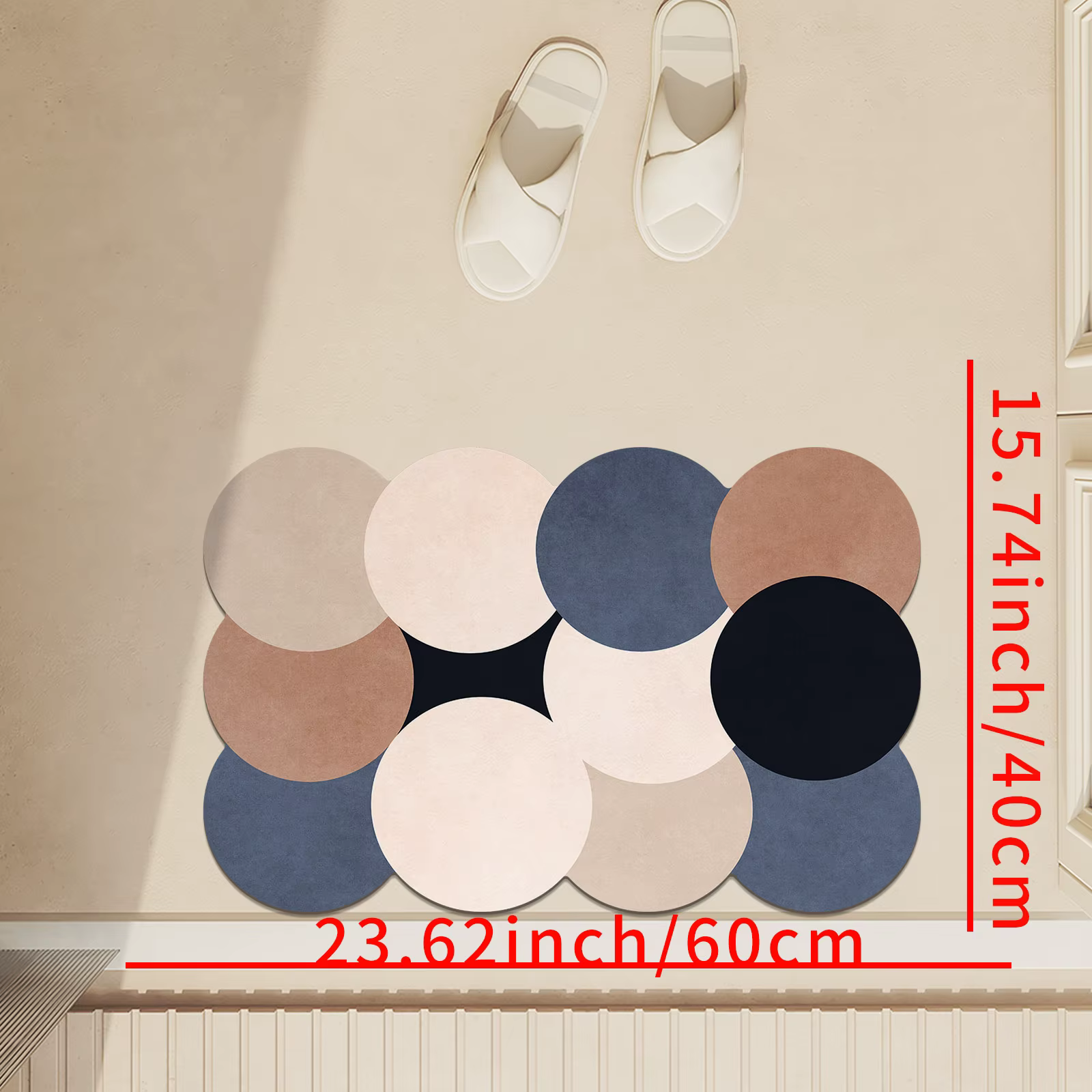 Tapis de bain en pierre de luxe