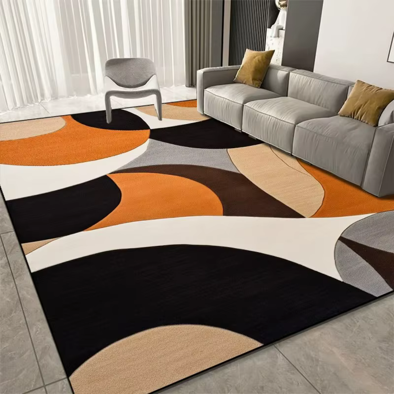 Tapis de luxe imprimé géométrique