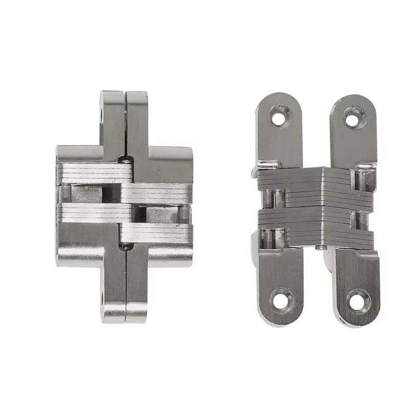 Charnière dissimulée, charnière invisible pour porte, charnière croisée, charnière de sécurité pour porte, charnière pliante cachée, charnière secrète pour porte.
