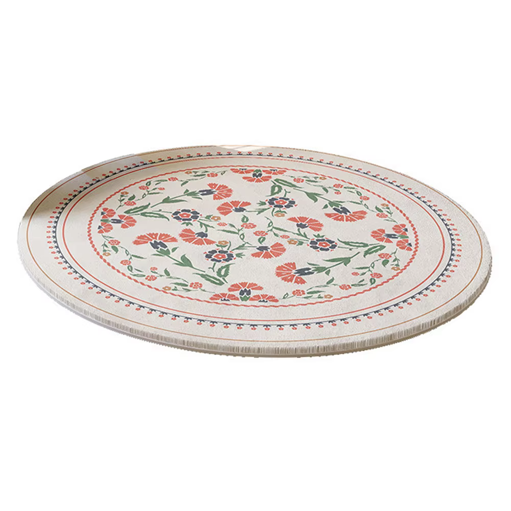 Tapis rond Lea pour chambre à coucher, salon