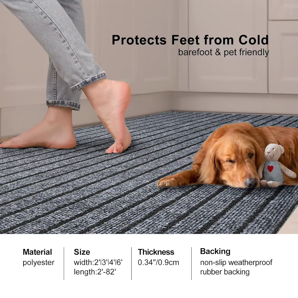 Tapis lavable antidérapant