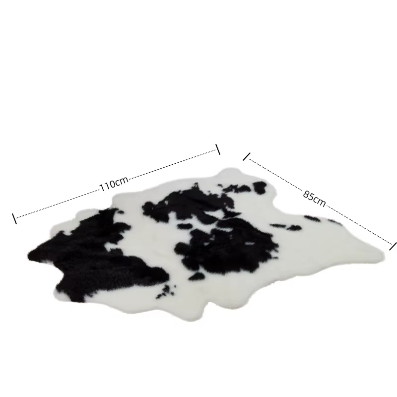 Tapis en simili cuir de style vache