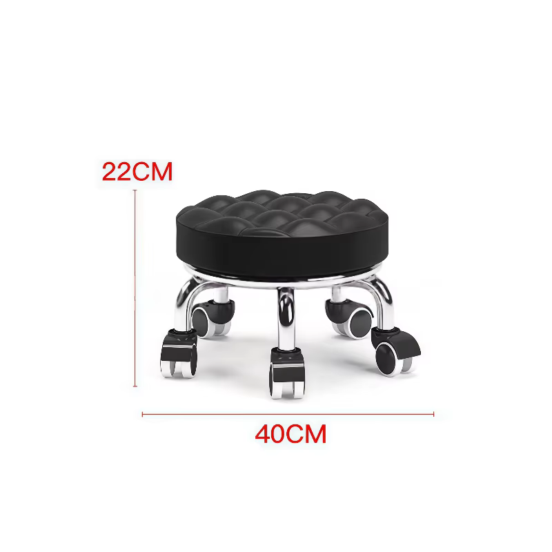 Tabouret polyvalent domestique avec roulettes, siège rotatif pour manucure et pédicure, couture et enfants, tabouret d'apprentissage pour la marche des bébés