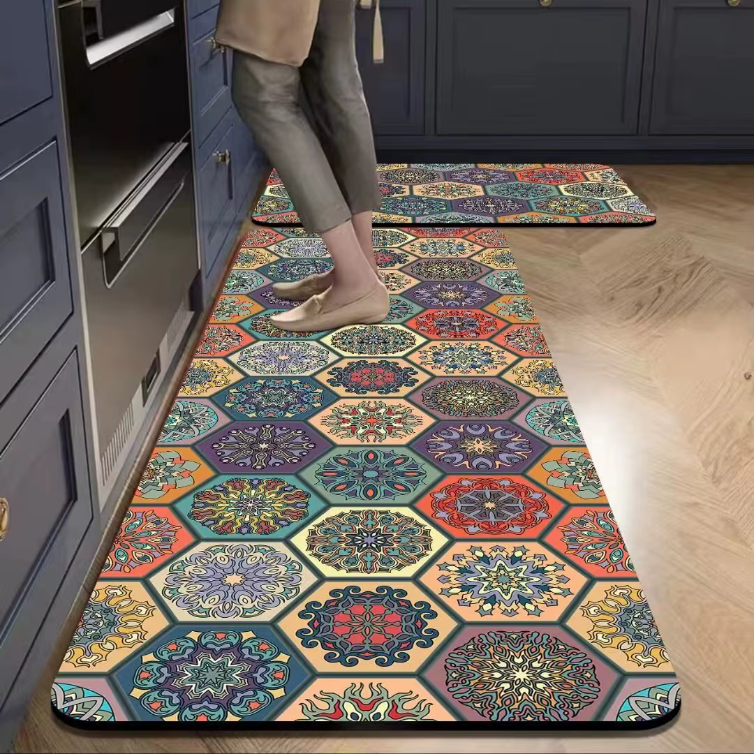 Tapis à motifs mosaïques de style américain