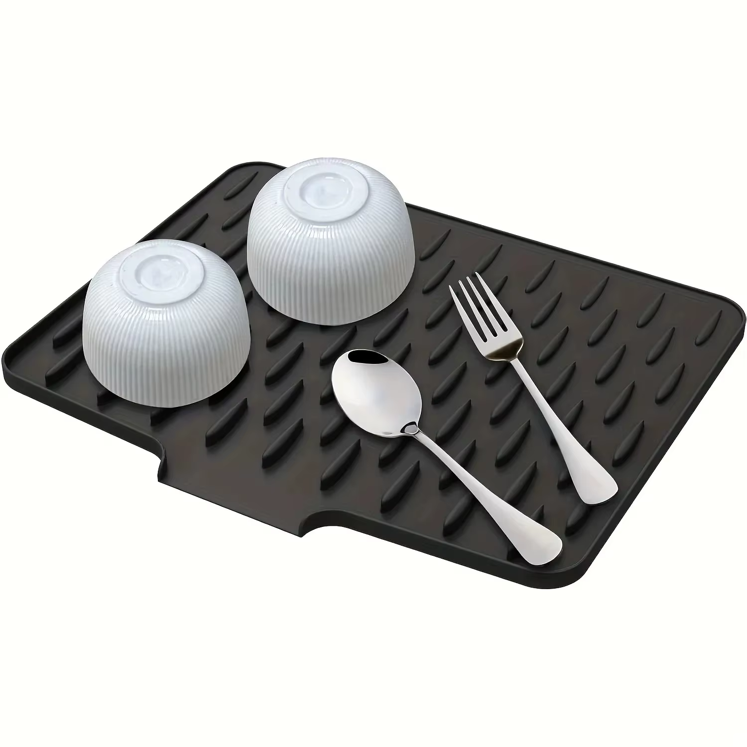 Tapis de drainage en silicone pour cuisine avec design