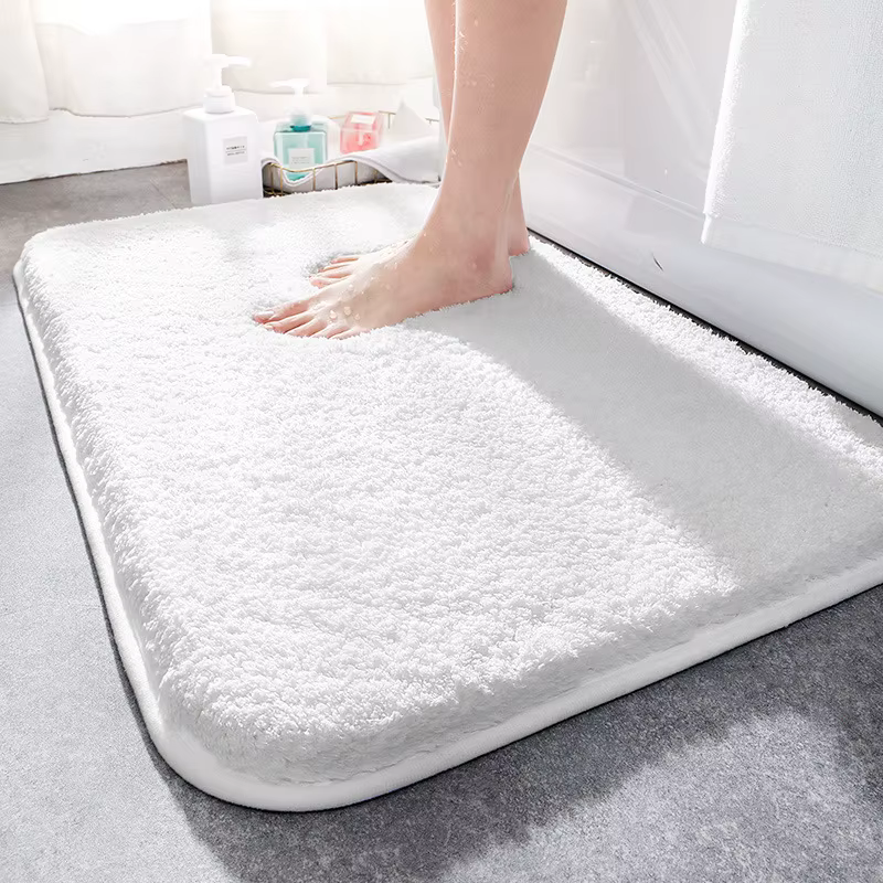 Tapis de bain en Fiber de peluche Super épais