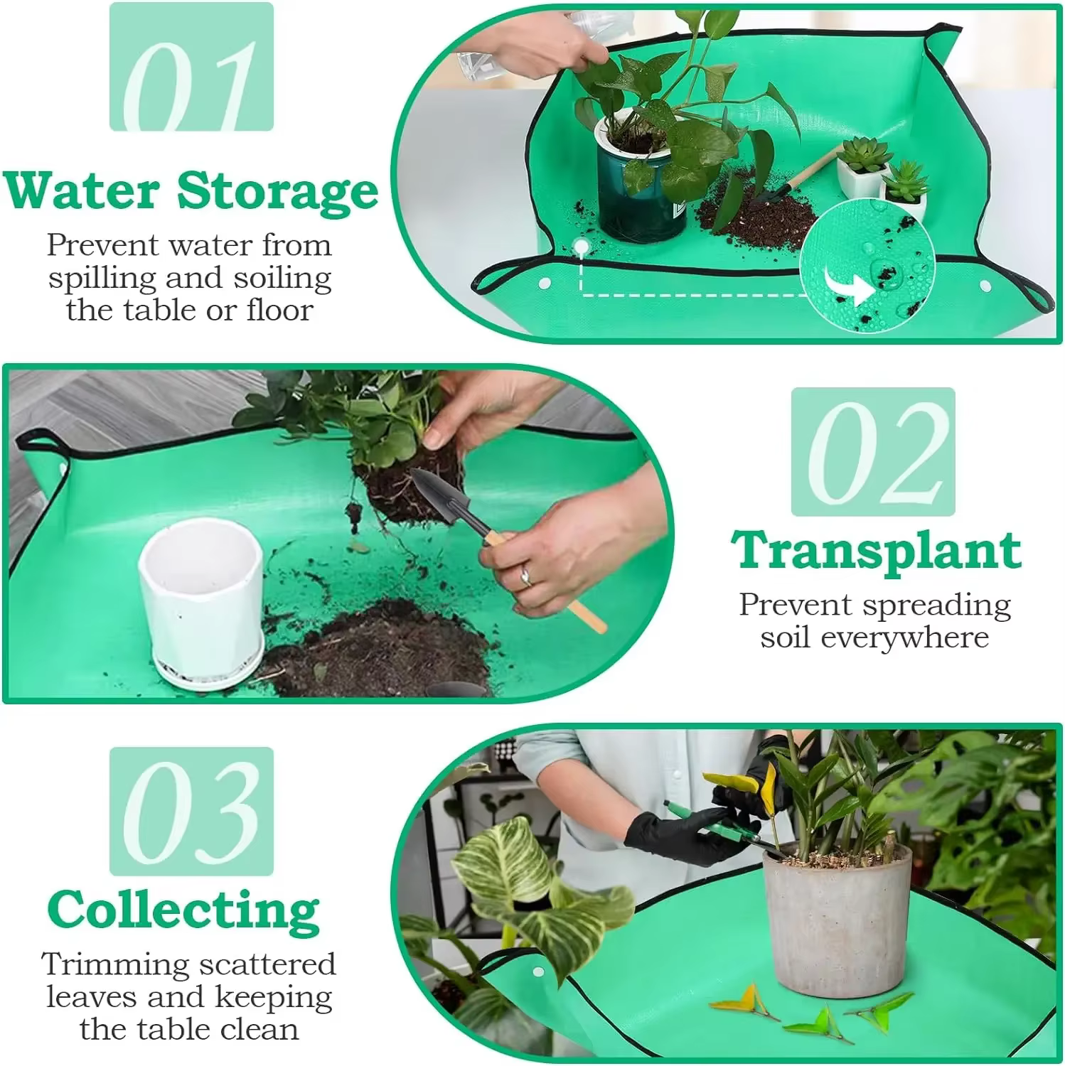 Tapis de jardinage pliable et réutilisable