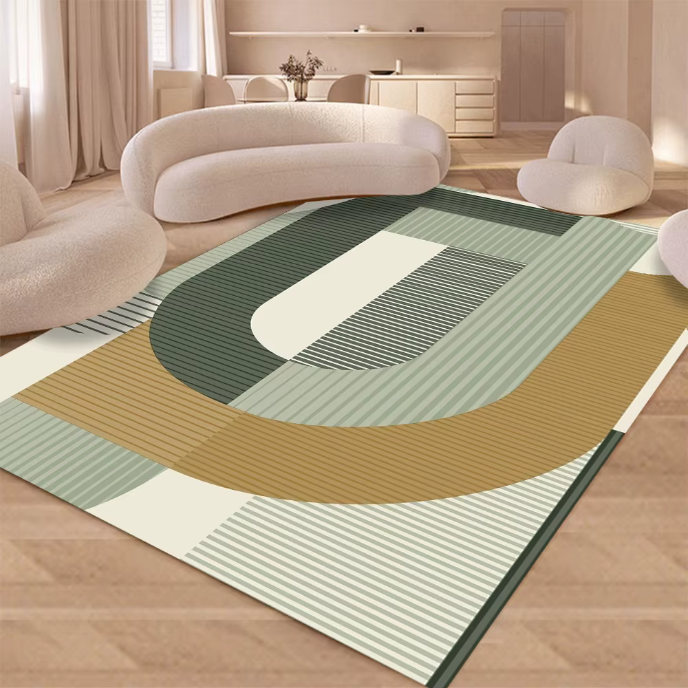 Tapis de sol minimaliste à points dégradés violets