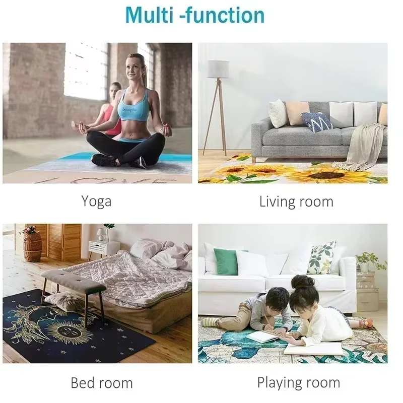 Tapis de sol antidérapant pour décoration de chambre à coucher