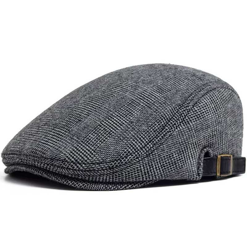 Béret de style artiste pour hommes, élégant, polyvalent, rétro, pour l'automne et l'hiver, adapté aux hommes d'âge moyen et âgés