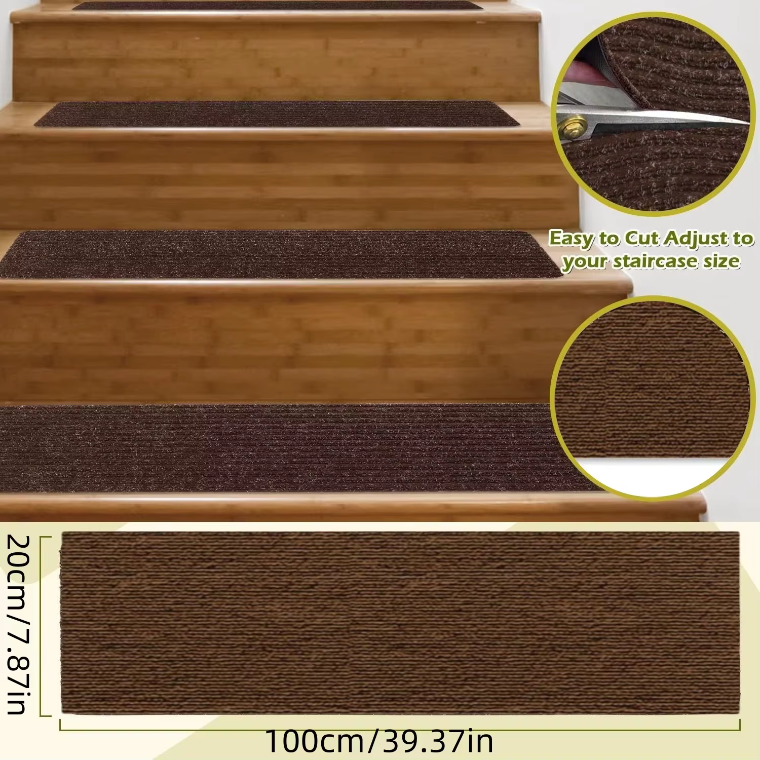 Tapis d'escalier antidérapant