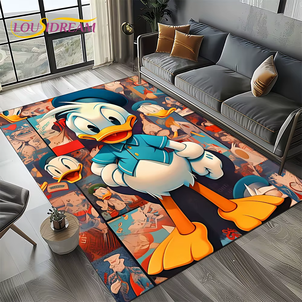 Tapis de dessin animé Mickey Minnie Mouse Donald Duck