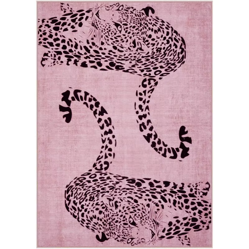 Tapis à motif guépard personnalisé