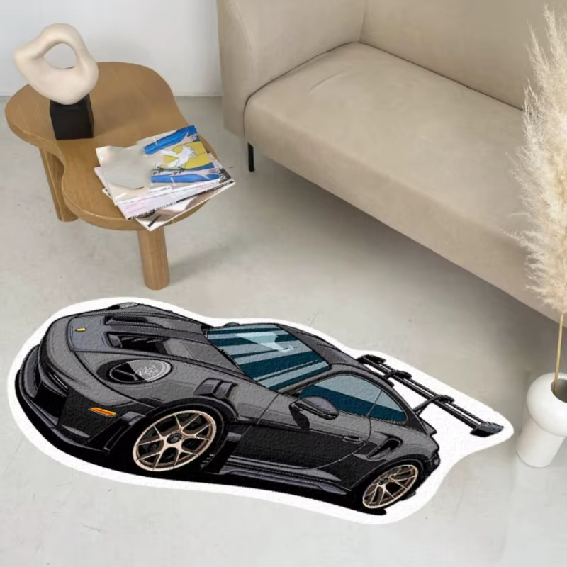 Tapis imprimé automobile moderne VIKAMA