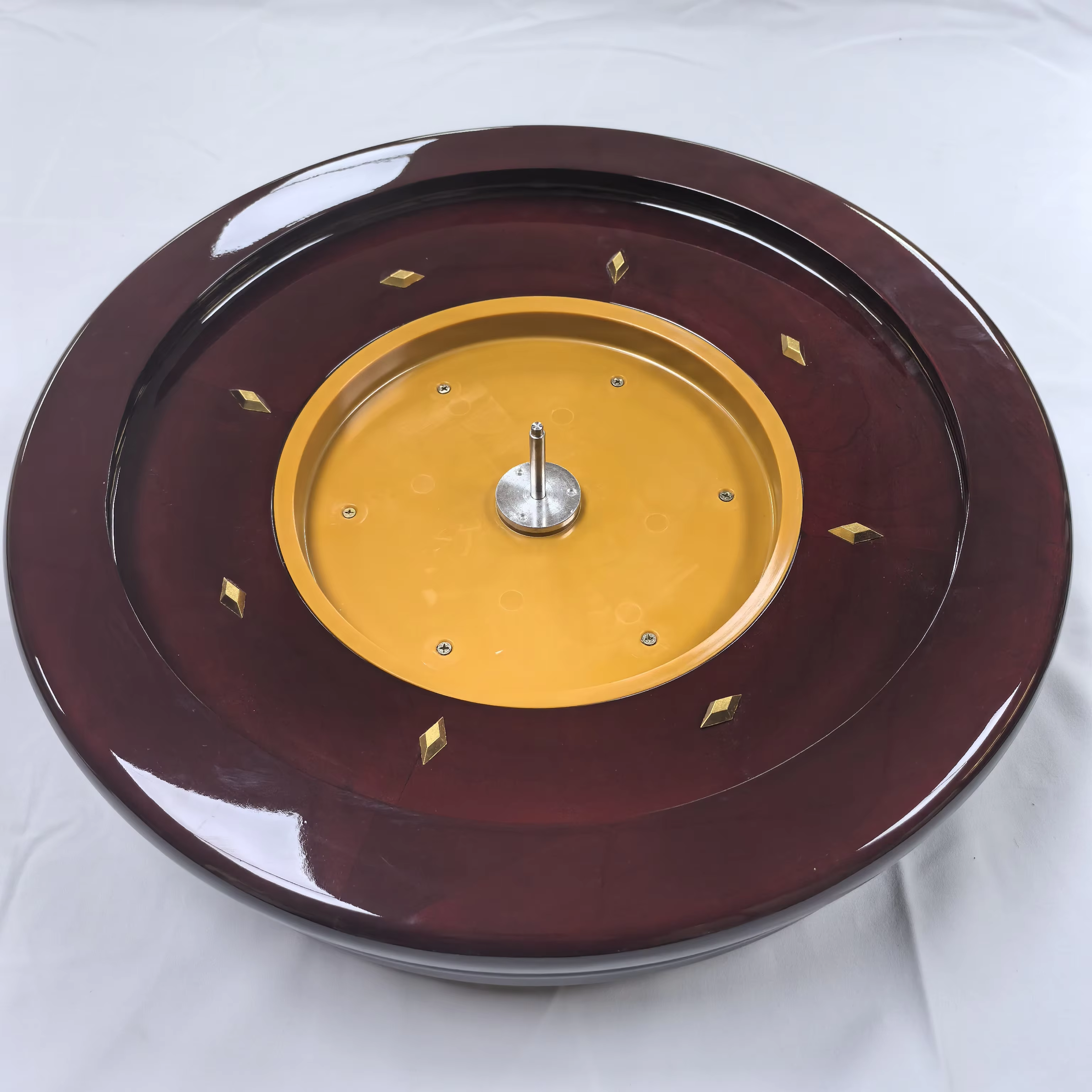 Roulette de luxe en bois massif de 20 pouces, style casino professionnel, couleur rouge, pour jeux familiaux et applications ludiques