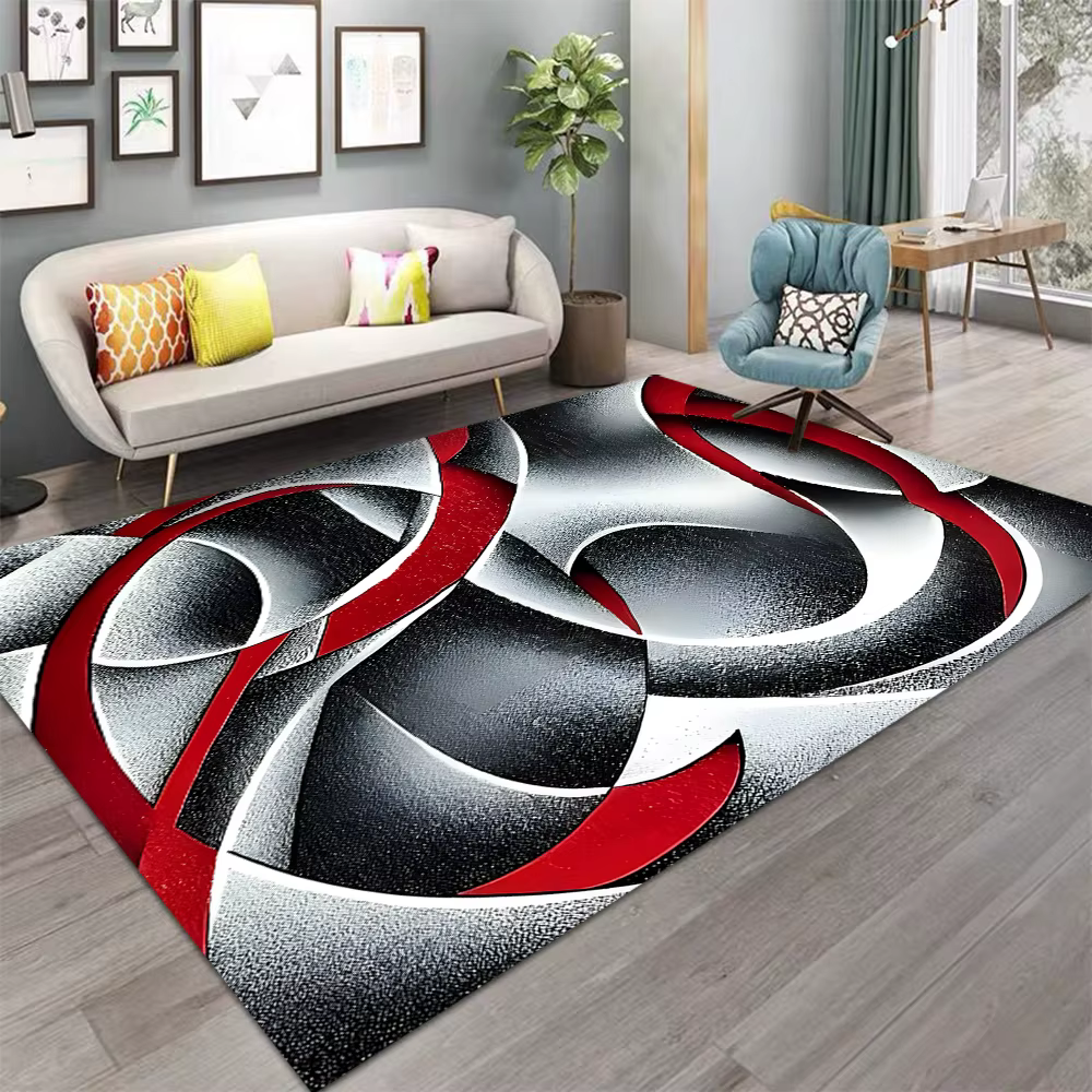 Tapis géométrique abstrait de Style nordique