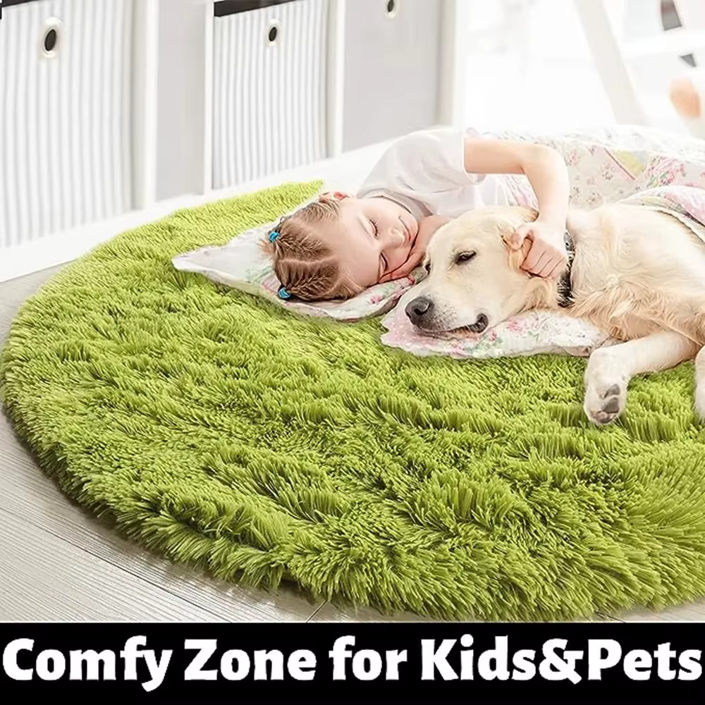 Tapis rond 11 couleurs pour chambre à coucher