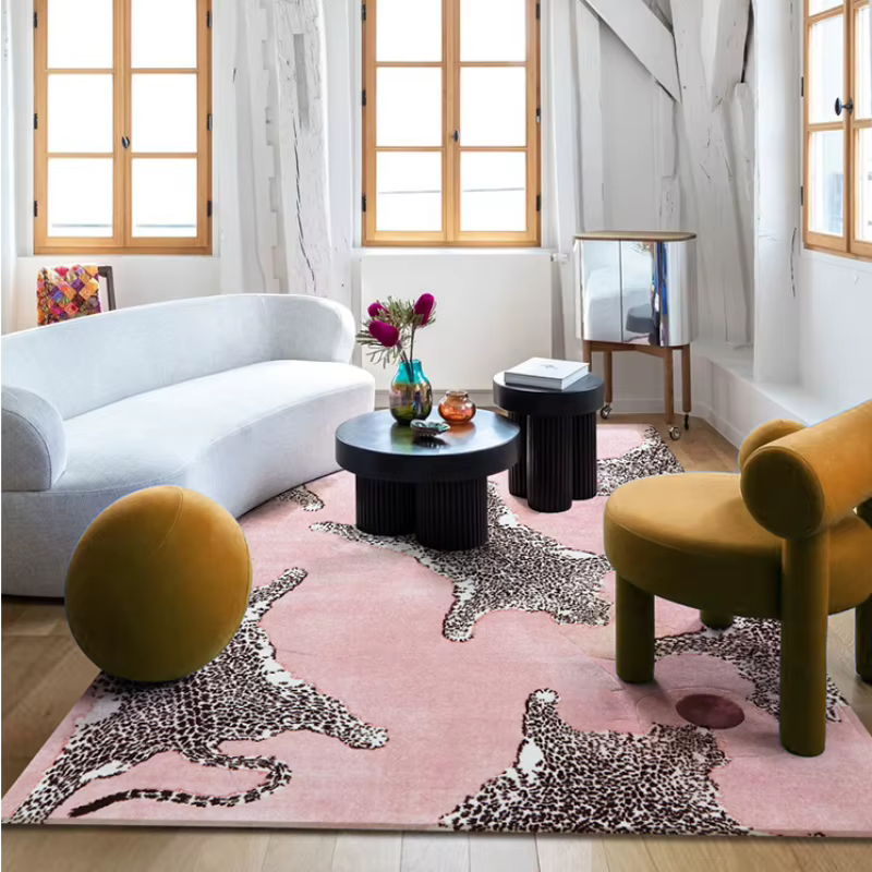 Tapis de sol léger de luxe imprimé léopard