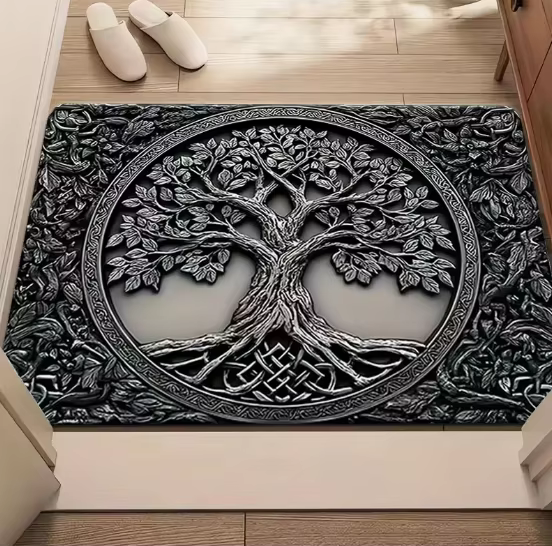 Tapis d'entrée antidérapant Celtic Tree of Life