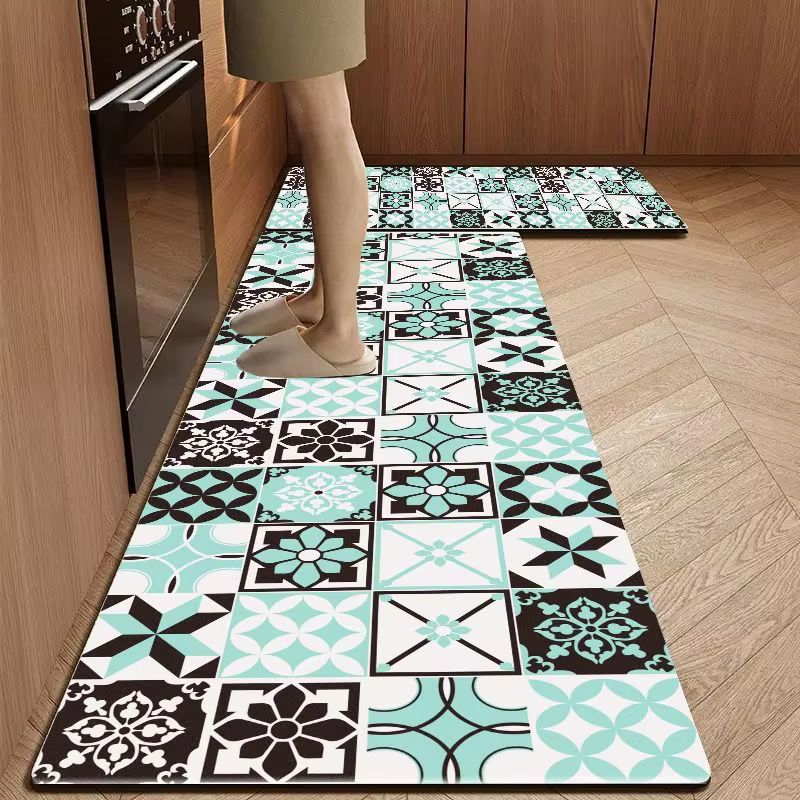 VIKAMA Tapis de cuisine esthétique style antique méditerranéen
