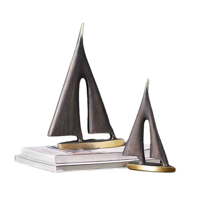Voilier à voile lisse, décoration de maison, ornement de salon, chambre à coucher, décoration de bureau, cadeau artisanal en résine