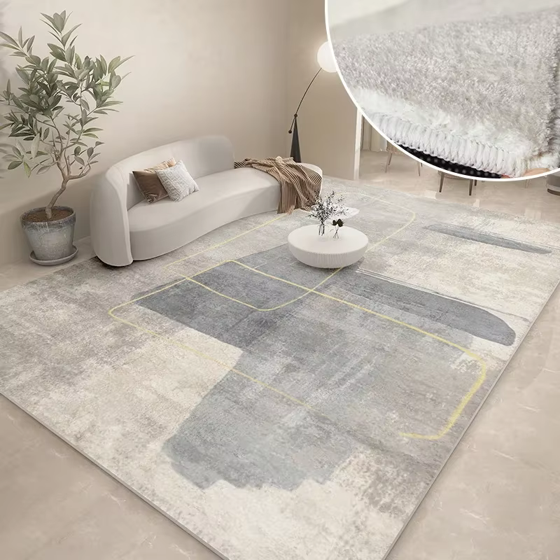 Tapis d'étude abstrait moderne épaissi