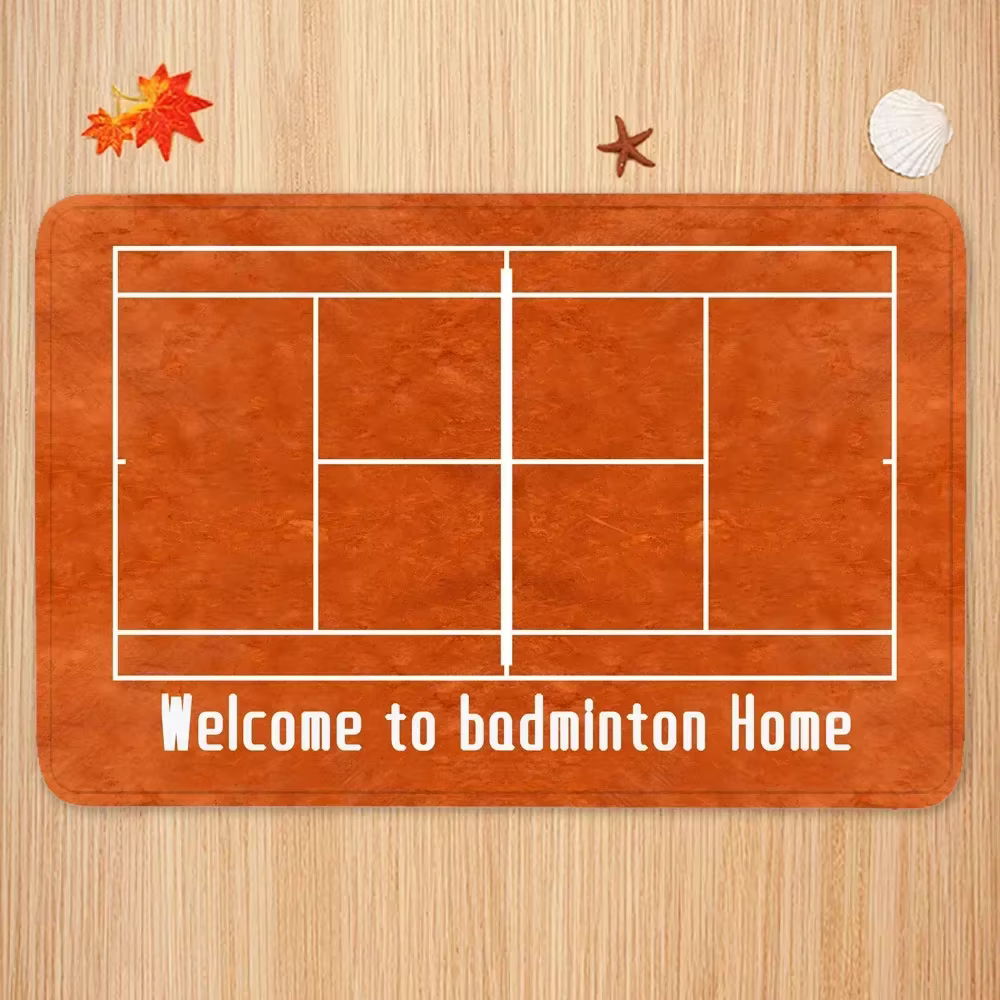 Tapis de porte de cour de tennis antidérapant