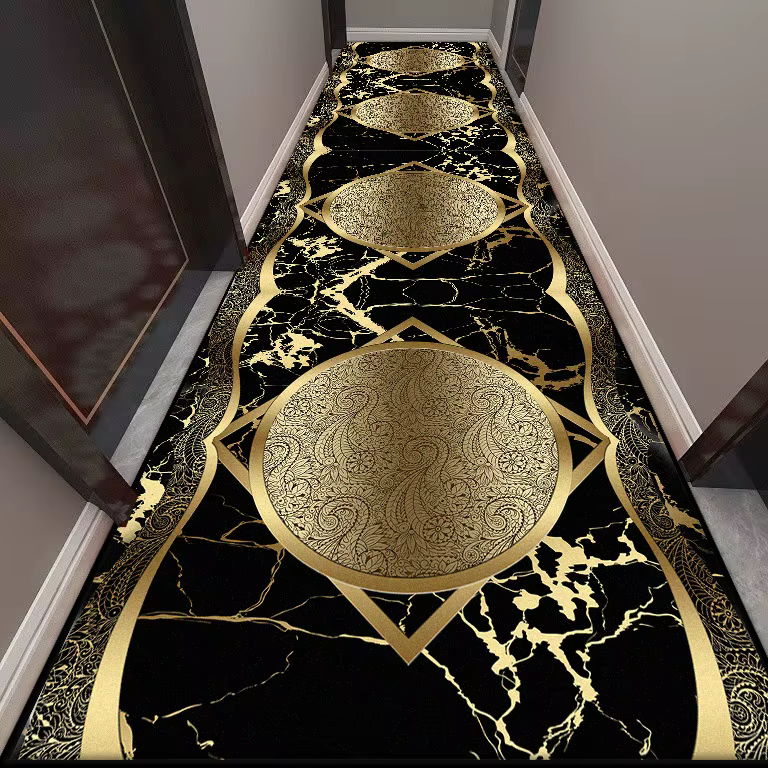 Tapis de couloir Long doré