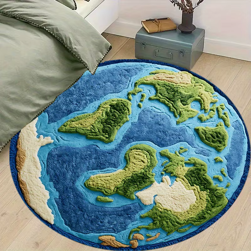 VIKAMA Earth Design Tapis rond doux