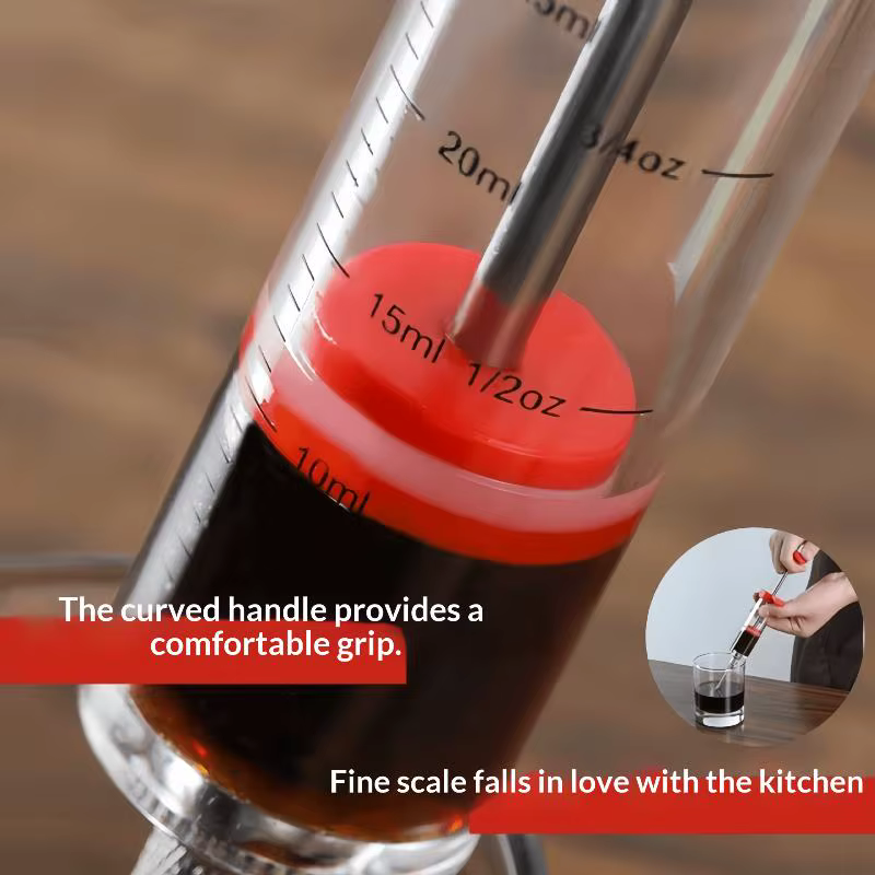 Seringue injecteur de marinade avec 3 aiguilles pour marinade, kit injecteur de marinade pour grillades et dinde, injecteur de saveur, outils de cuisine