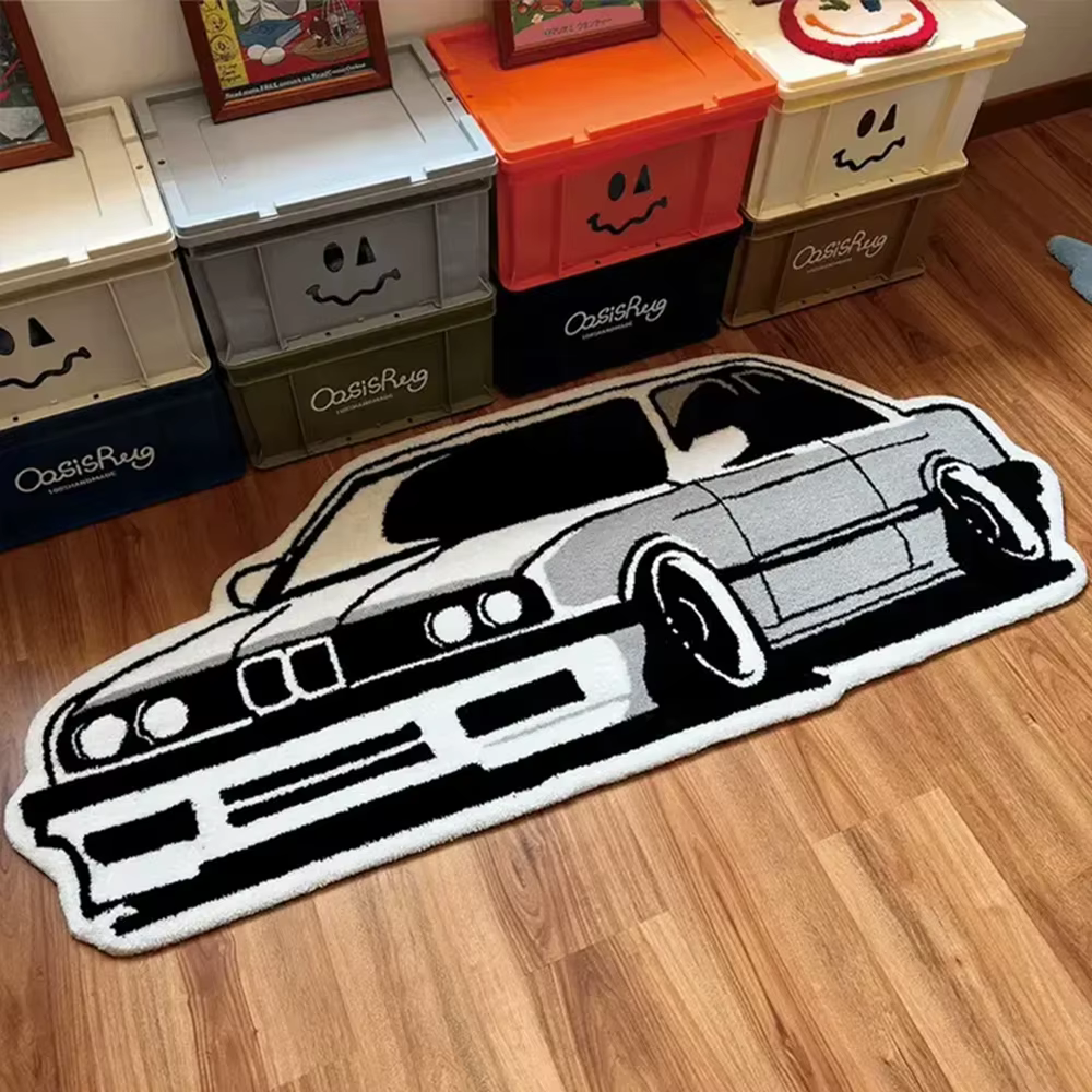 VIKAMA Décoration de chambre pour garçon : forme de tapis
