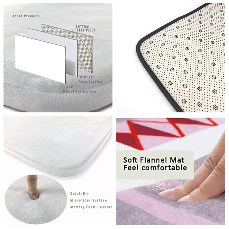 Tapis rectangulaire imprimé Lea personnalisé