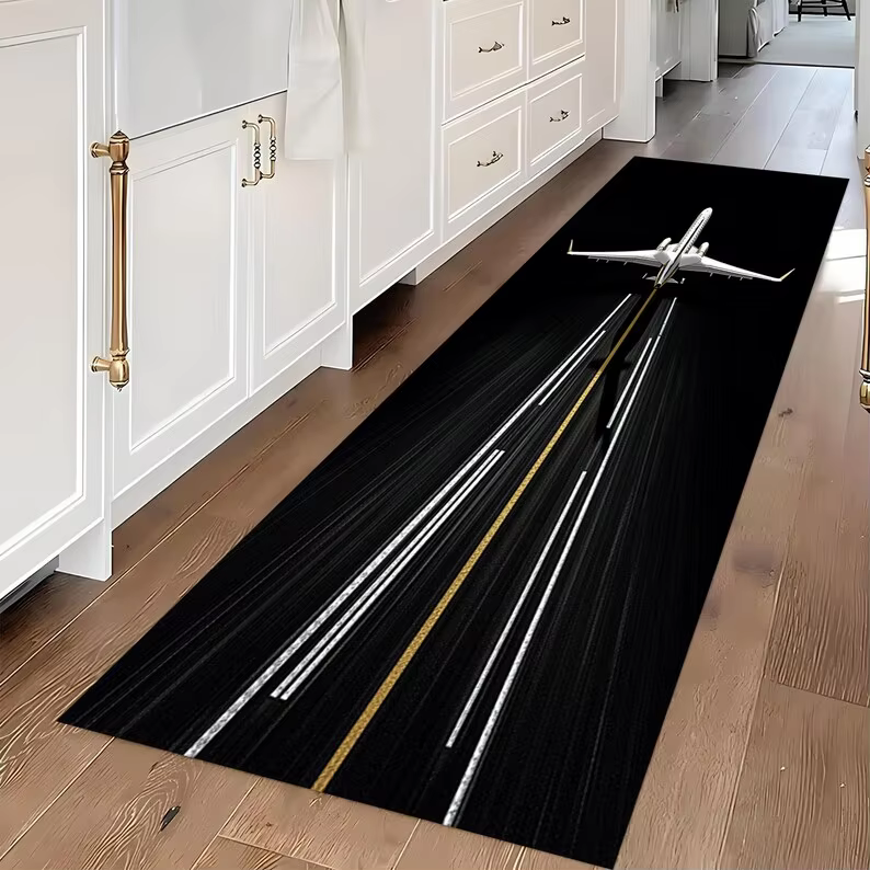 Tapis de couloir aéroportuaire