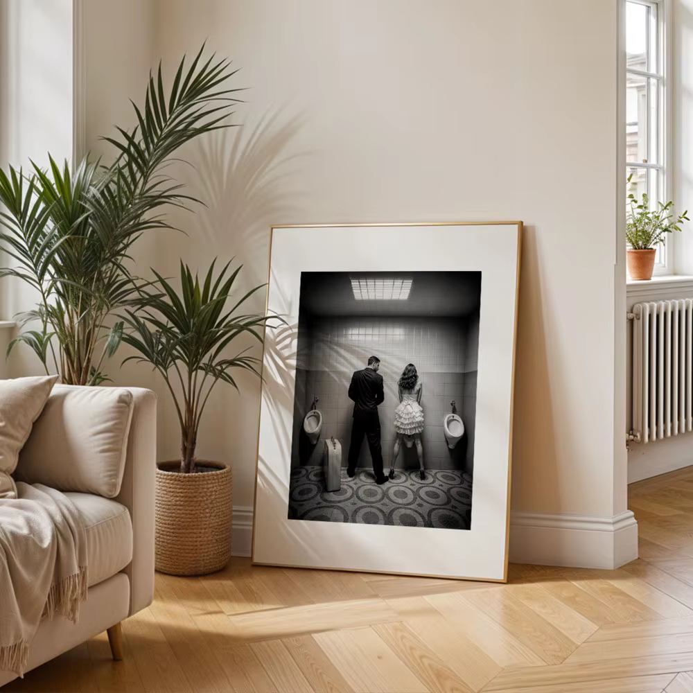 Affiches artistiques amusantes pour salle de bains, gélande d'égalité, peinture sur toile, salle d'impression, maison, cuisine, Bar, salle de bains, décoration murale