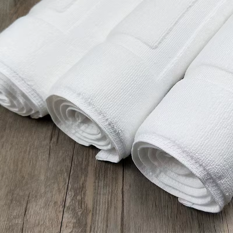 Serviette de sol blanche épaisse Jacquard SPA
