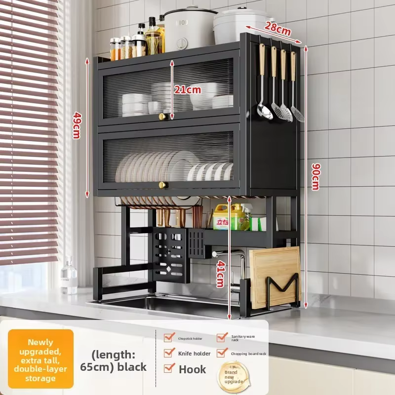 Égouttoir de cuisine, égouttoir à vaisselle, égouttoir à assiettes, rangement pour évier, étagère pour lave-vaisselle, étagère de rangement pour vaisselle