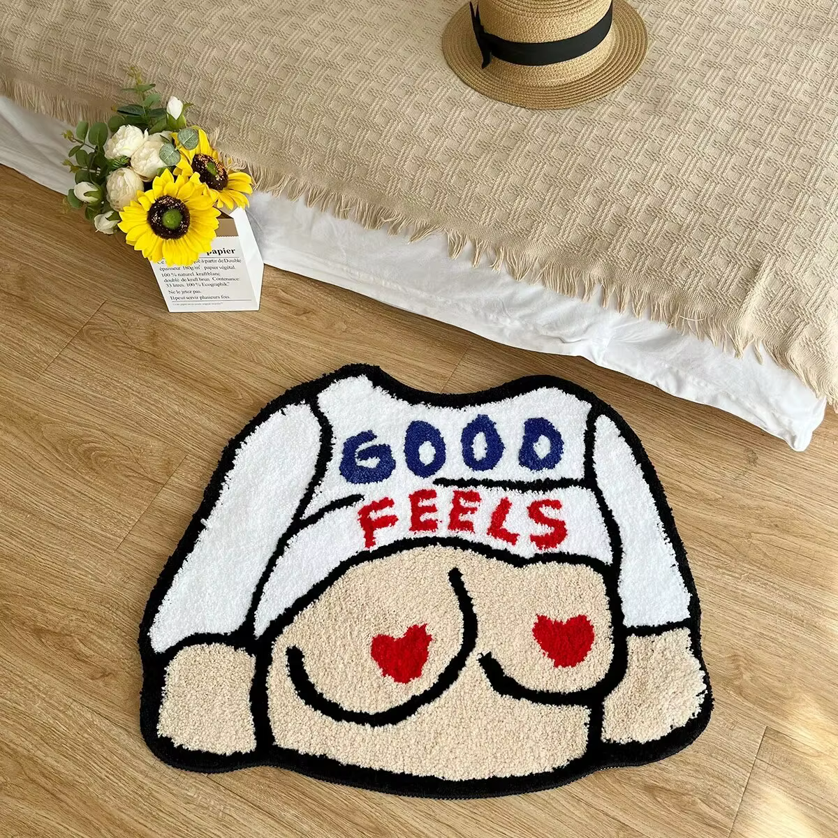 Tapis Tufté en Polymères de Bain