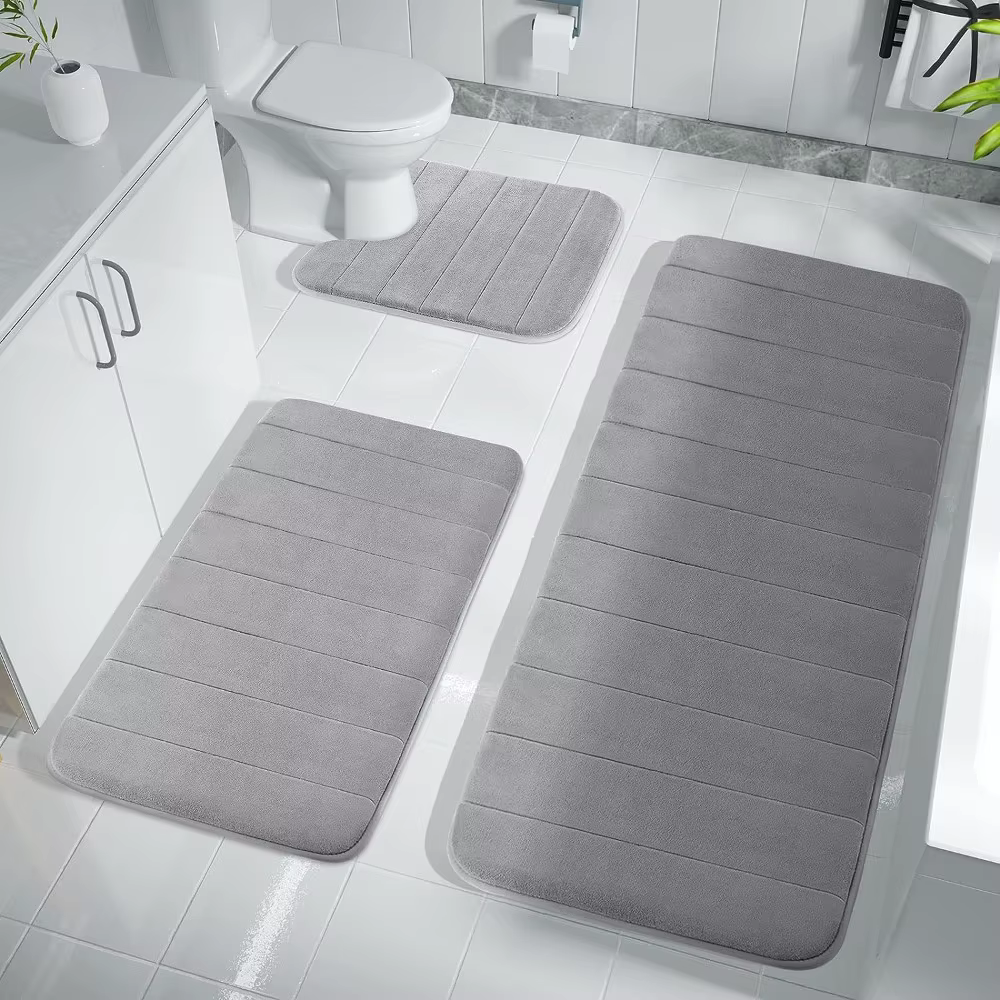 Tapis de bain Super absorbant en mousse à mémoire de forme