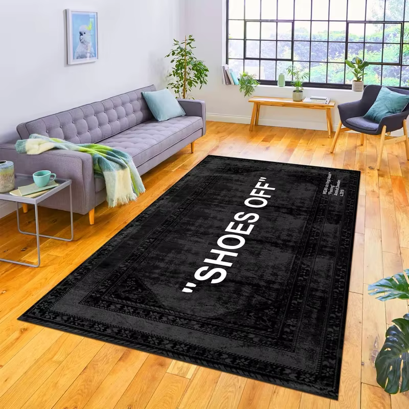 VIKAMA mode tapis chambre salon tendance personnalité créative garçons appartement chaussure mur chevet sale