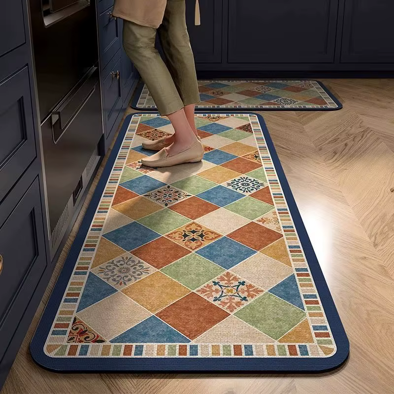 Tapis de sol de cuisine français en terre de diatomée