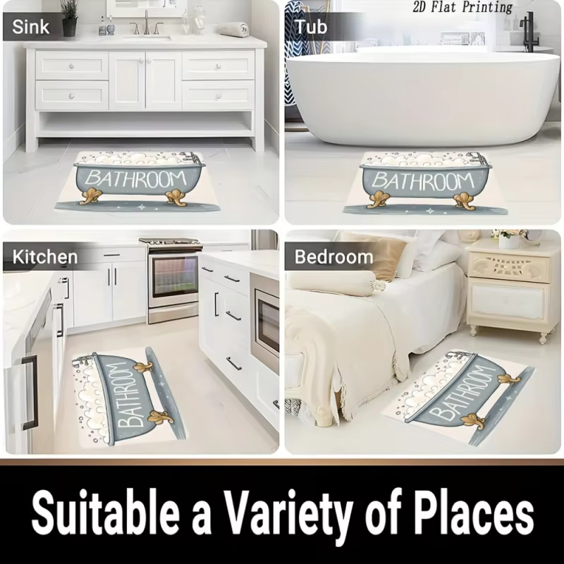 VIKAMA – tapis de sol de salle de bain antidérapant