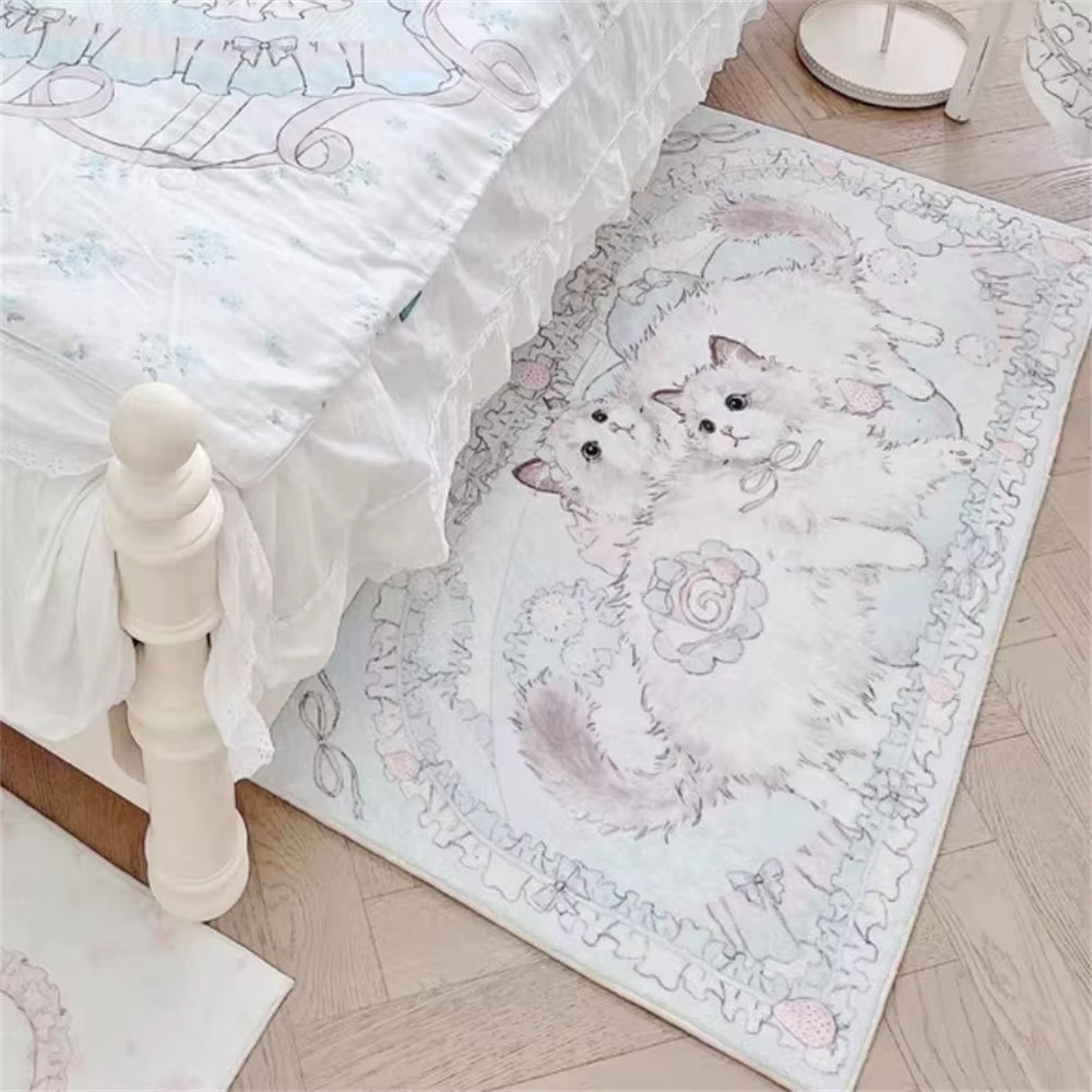 Tapis de chevet de dessin animé mignon