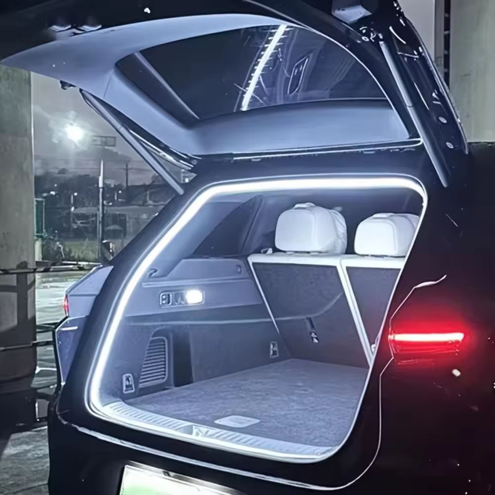 Éclairage de coffre de voiture haute luminosité, lumière ambiante, décoration intérieure, câblage LED, détection automatique gratuite, bande lumineuse pour hayon 2/4M