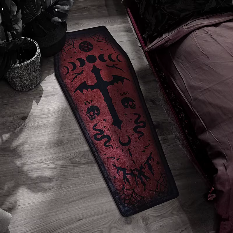 Tapis de style gothique pour chambre à coucher