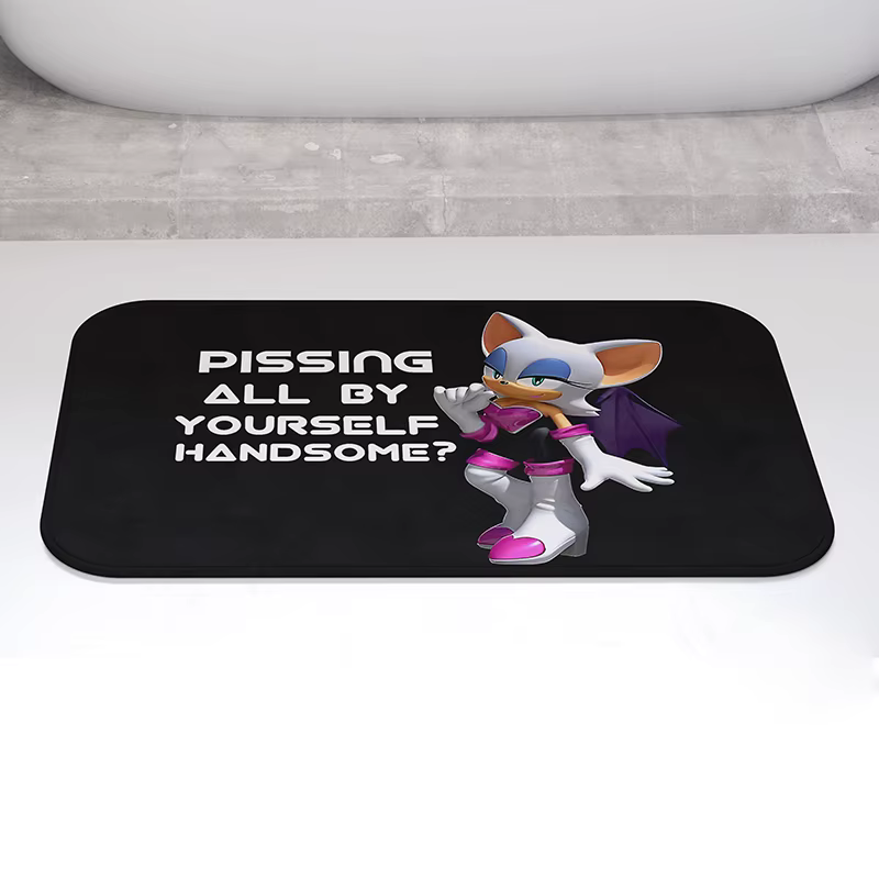 Tapis de salle de bain Gaslight Gatekeep Girlboss Pissing All By Bath Mat avec base antidérapante