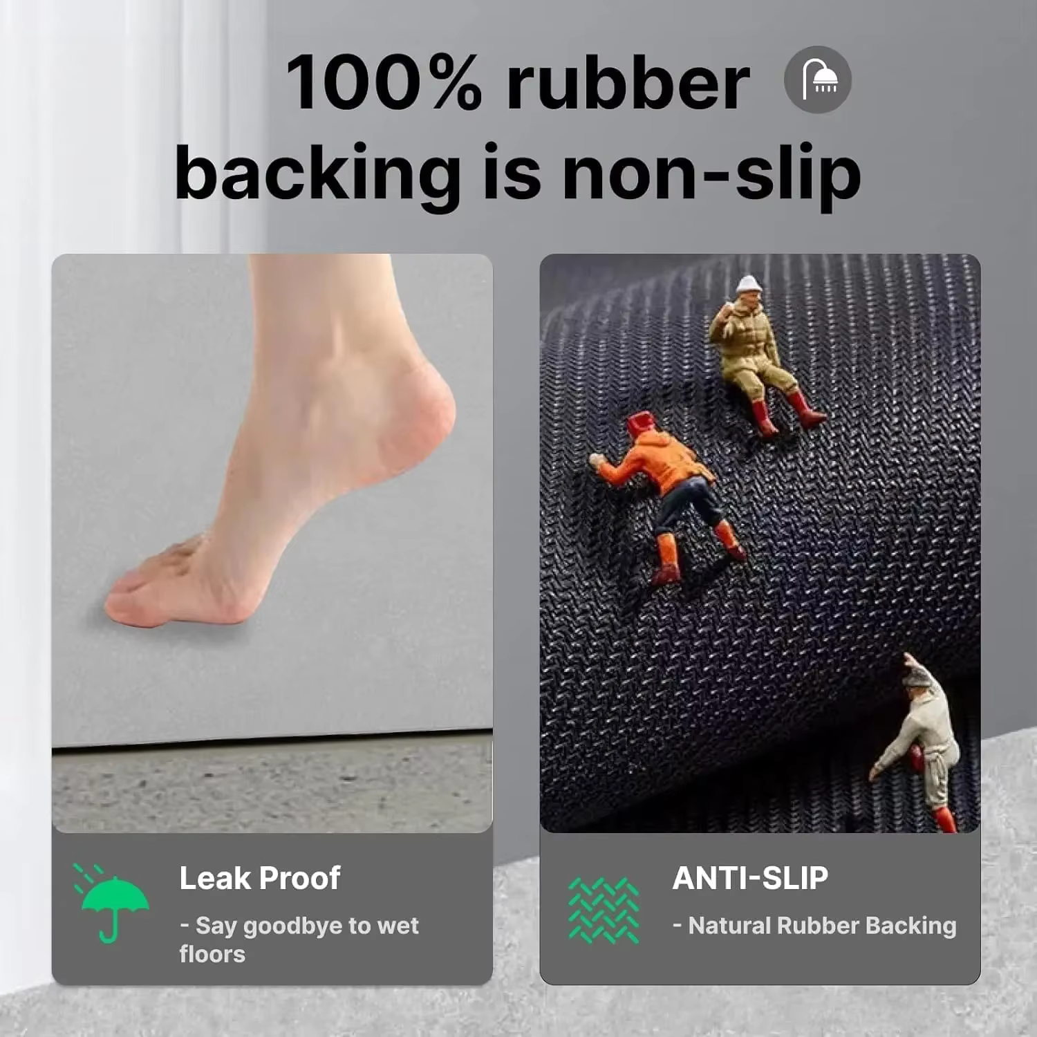 Tapis de bain personnalisé terre diatomée