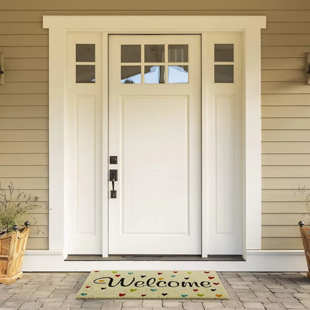Tapis de Bienvenue Amusant en Polymère pour Porte d'Entrée Extérieure et Intérieure