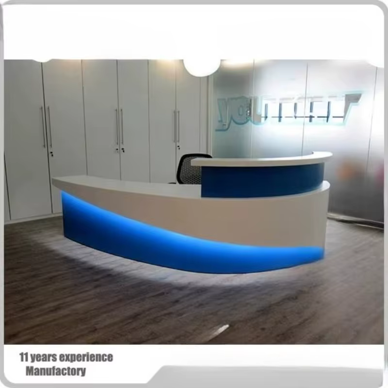 Comptoir de service client exécutif de grande taille, design personnalisé, directement de l'usine, pour hôpital