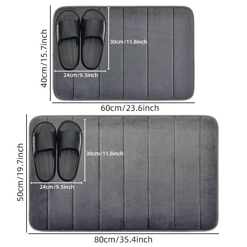 1 couverture de bain en mousse à mémoire de forme